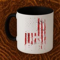 Retro American Flag Tractor Gift  Tractor Farm  Coffee Mug thumb 2