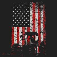 Retro American Flag Tractor Gift  Tractor Farm  Beanie thumb 2