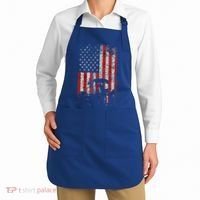 Retro American Flag Tractor Gift  Tractor Farm  Apron thumb 2