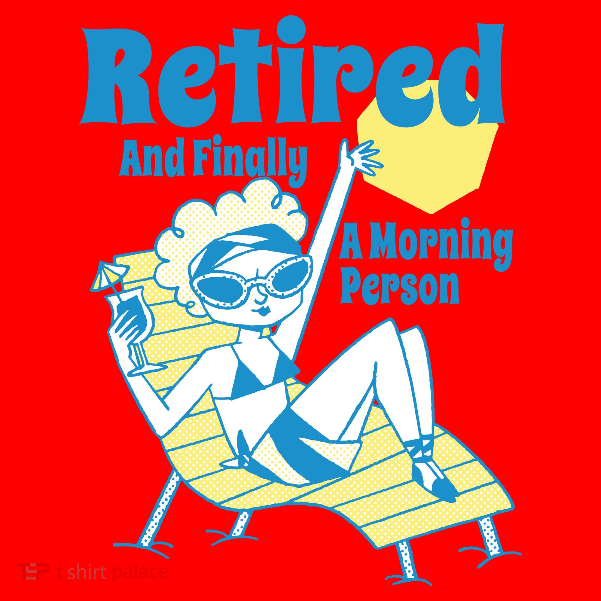 Retired And Finally A Morning Person Gift Santa Hat