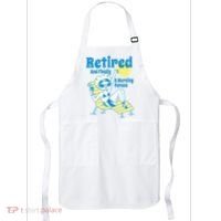 Retired And Finally A Morning Person Gift Apron thumb 0