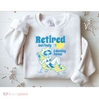 Retired And Finally A Morning Person Gift Sweatshirt thumb 2