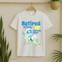 Retired And Finally A Morning Person Gift T-Shirt thumb 2