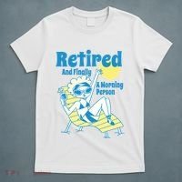 Retired And Finally A Morning Person Gift T-Shirt thumb 5