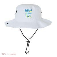 Retired And Finally A Morning Person Gift Bucket Hat thumb 0