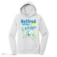 Retired And Finally A Morning Person Gift Women's Hoodie thumb 0