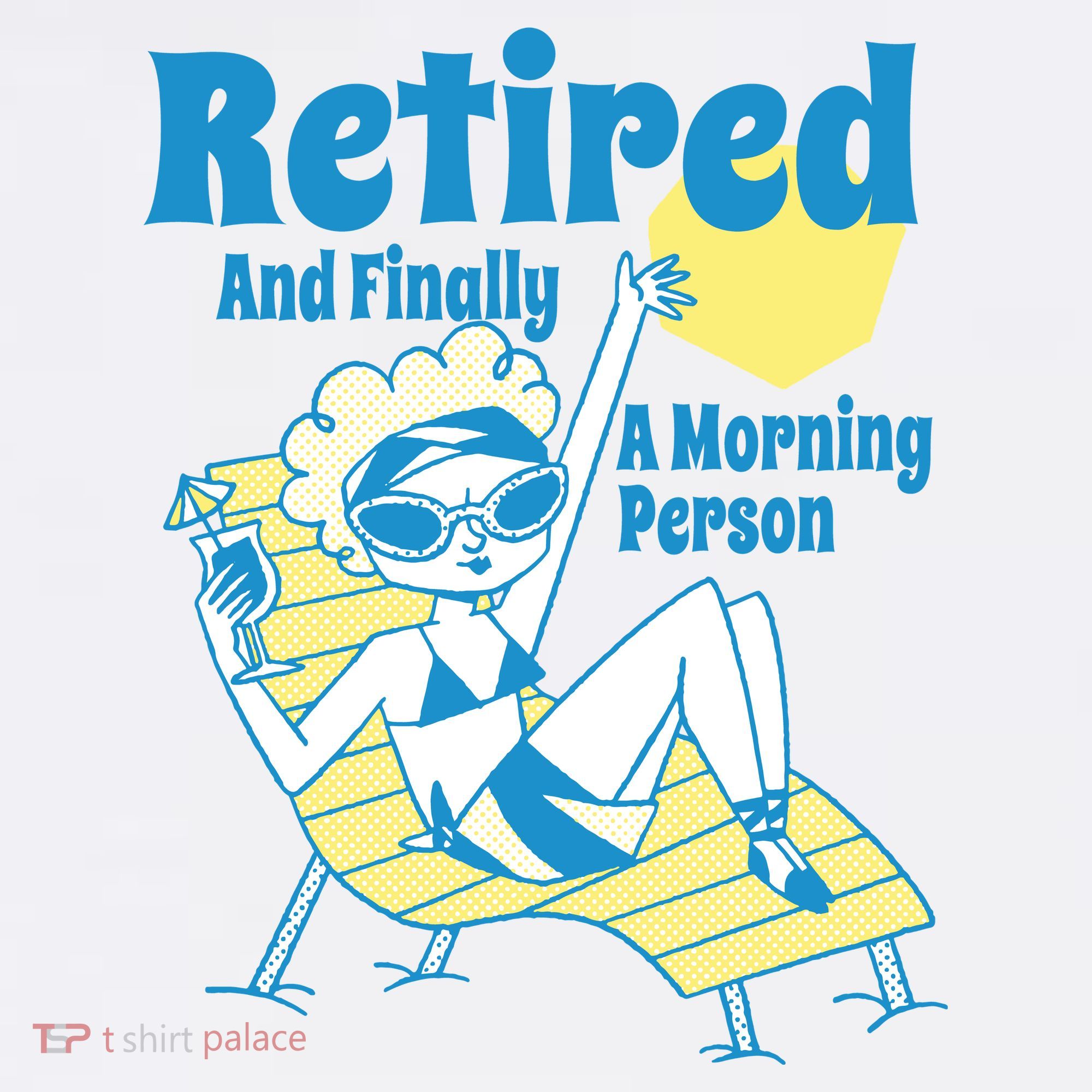 Retired And Finally A Morning Person Gift Women's Hoodie