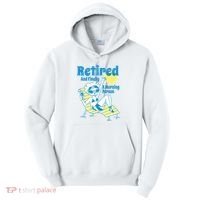 Retired And Finally A Morning Person Gift Tall Hoodie thumb 0
