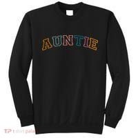 Retro Auntie For Sister, New Aunt Pregnancy Announcement Sweatshirt thumb 0
