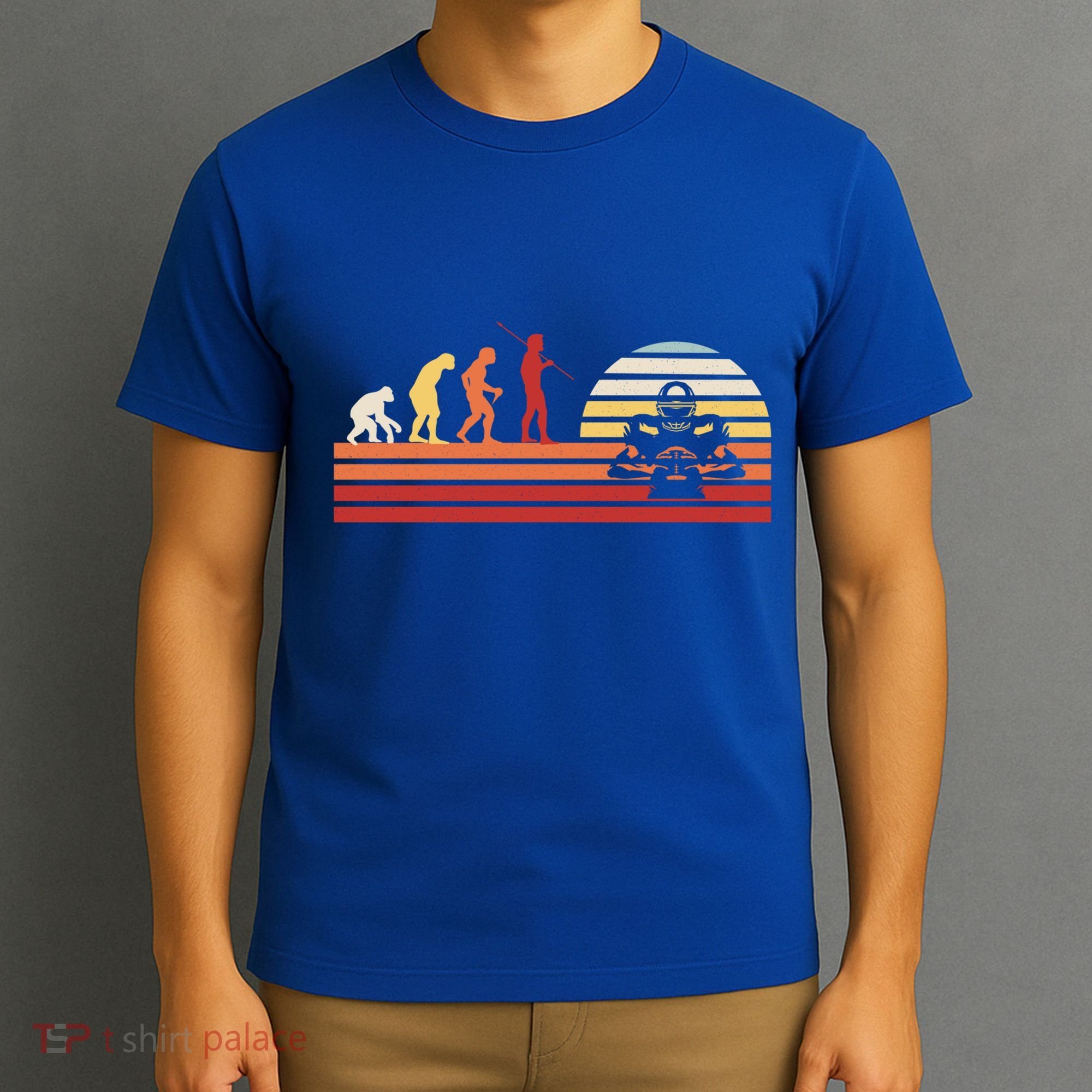 Retro American Football Team Gift Vintage Football Player Gift T-Shirt