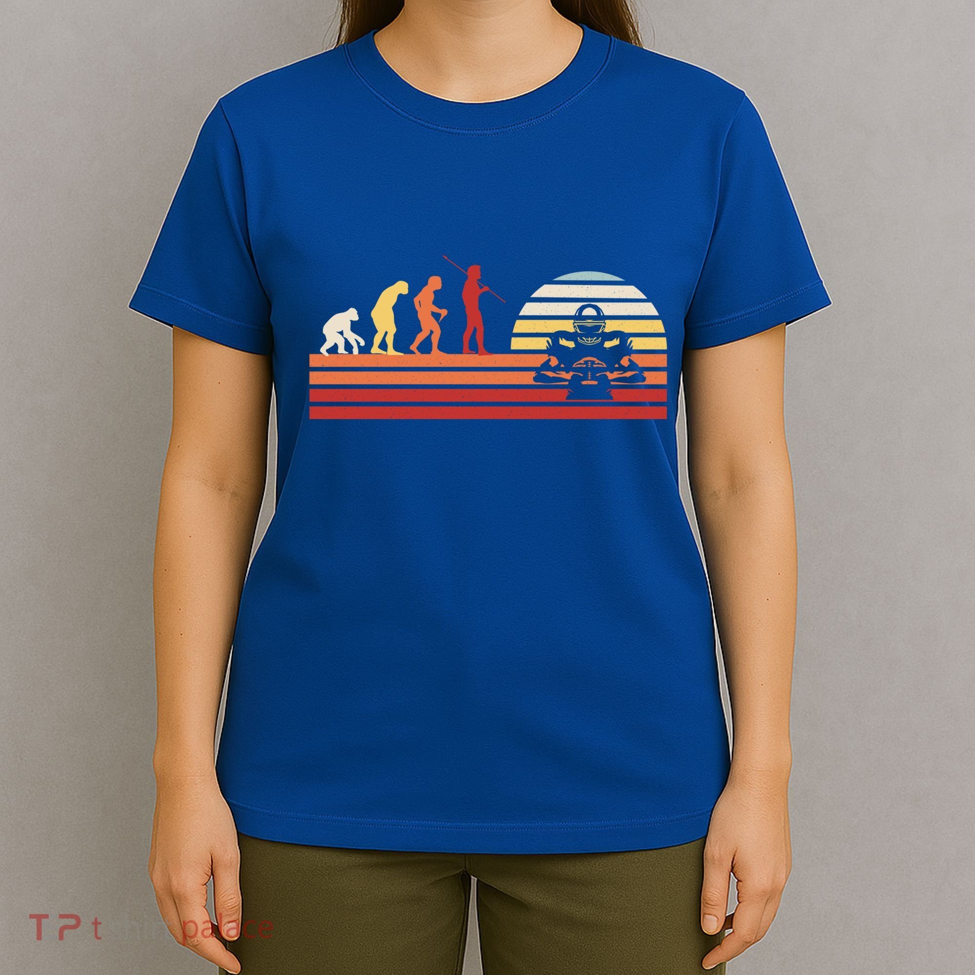 Retro American Football Team Gift Vintage Football Player Gift T-Shirt