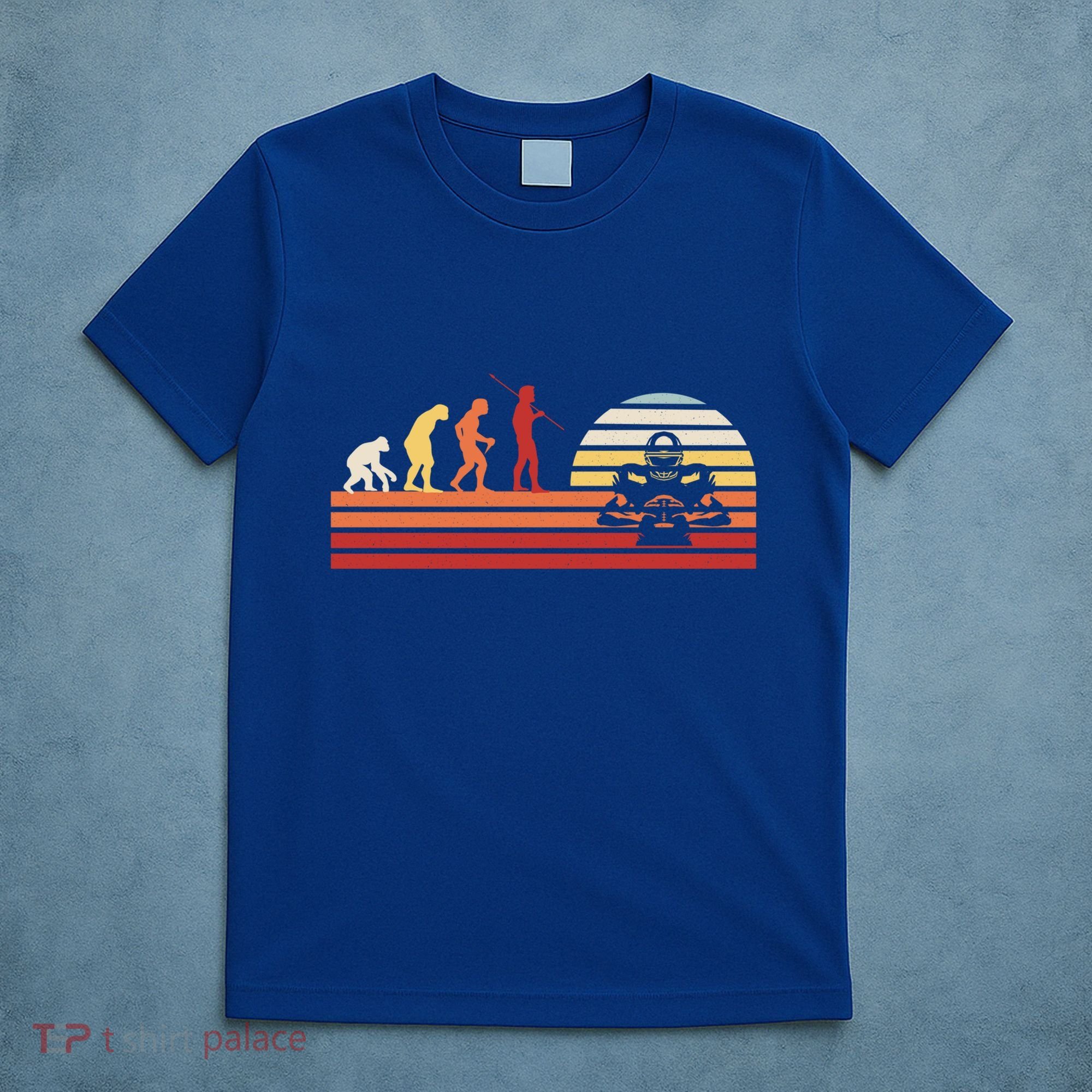 Retro American Football Team Gift Vintage Football Player Gift T-Shirt