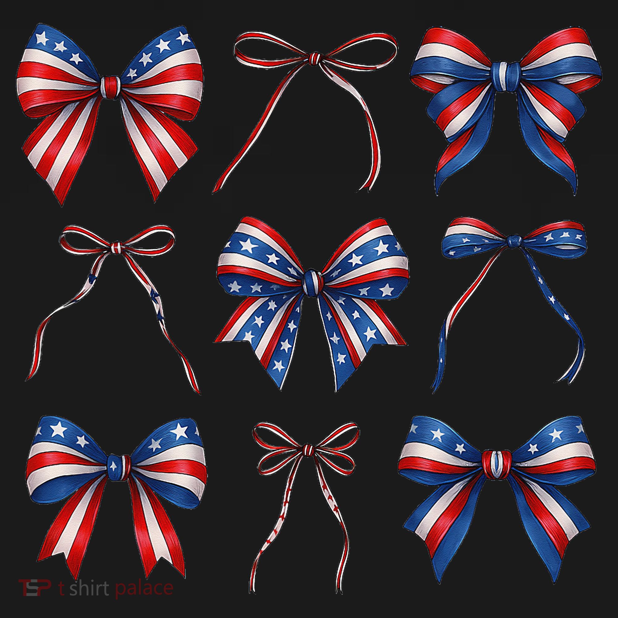 Retro American Flag Coquette Bow Patriotic 4th July Girl Kids Sweatshirt
