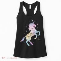 Rainbow Animal Fairy Unicorn Lover Girls Gift Unicorn Women's Tank Top thumb 0
