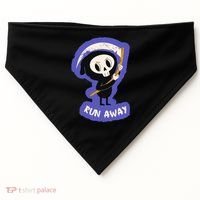 Run Away From The Reaper Cute Grim Reaper USA-Made Doggie Bandana thumb 0