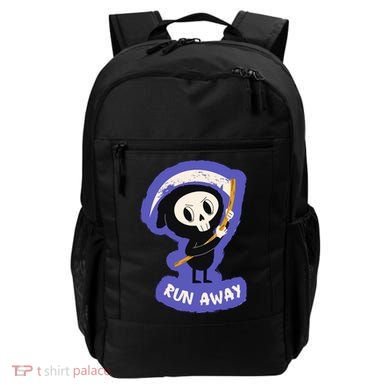 Run Away From The Reaper Cute Grim Reaper Backpack