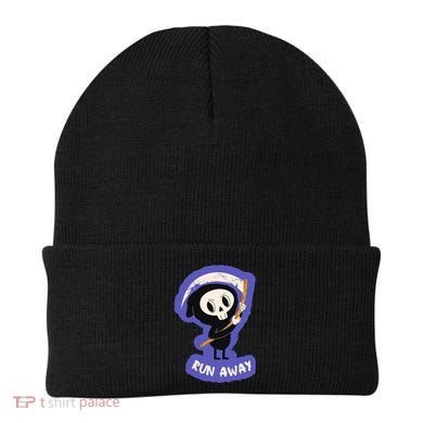 Run Away From The Reaper Cute Grim Reaper Beanie