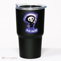 Run Away From The Reaper Cute Grim Reaper Tumbler thumb 0