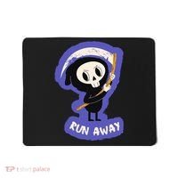 Run Away From The Reaper Cute Grim Reaper Mousepad thumb 0