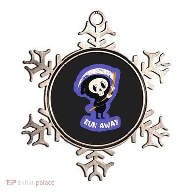 Run Away From The Reaper Cute Grim Reaper Ornament