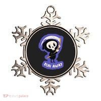 Run Away From The Reaper Cute Grim Reaper Ornament thumb 0