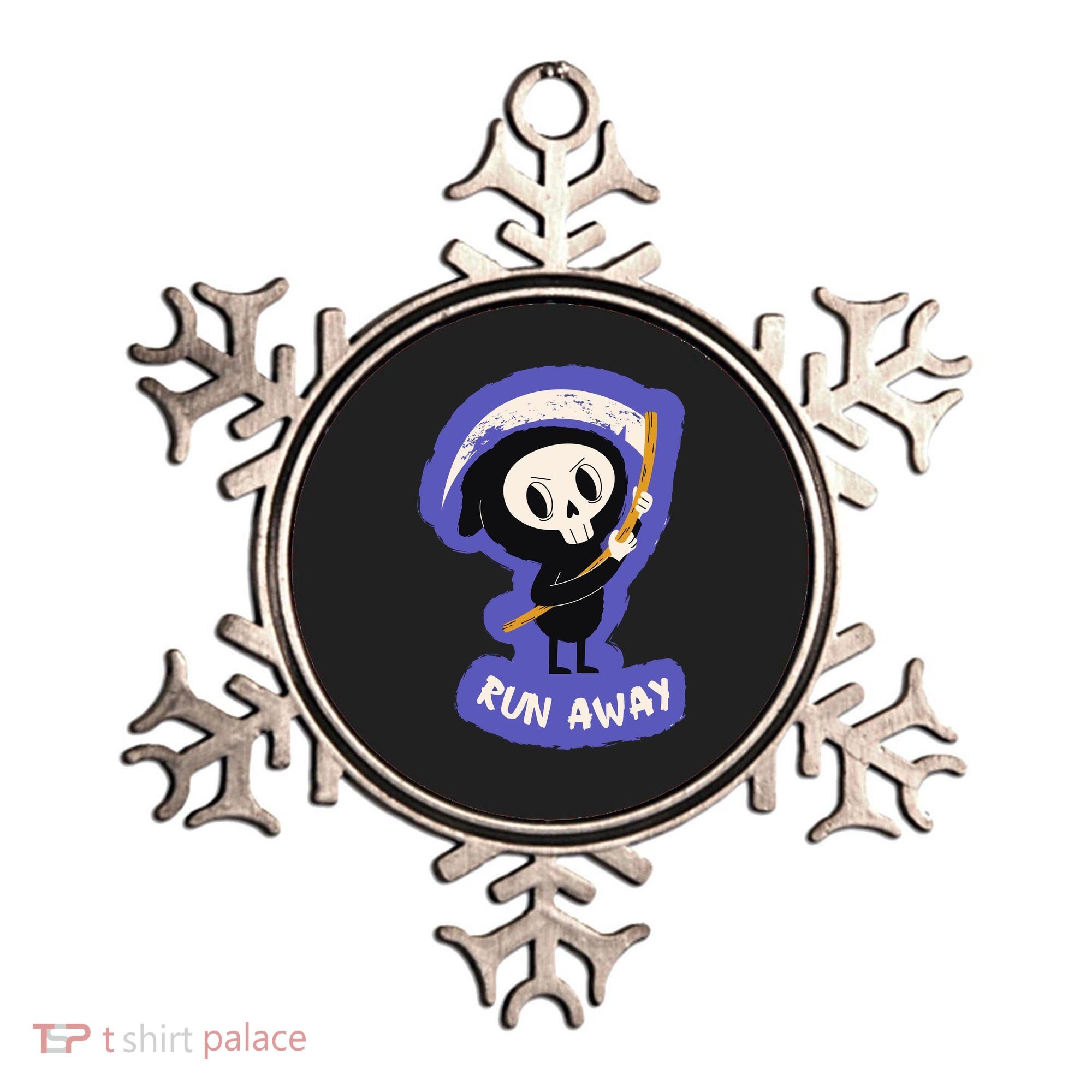 Run Away From The Reaper Cute Grim Reaper Ornament
