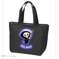 Run Away From The Reaper Cute Grim Reaper Tote Bag thumb 3