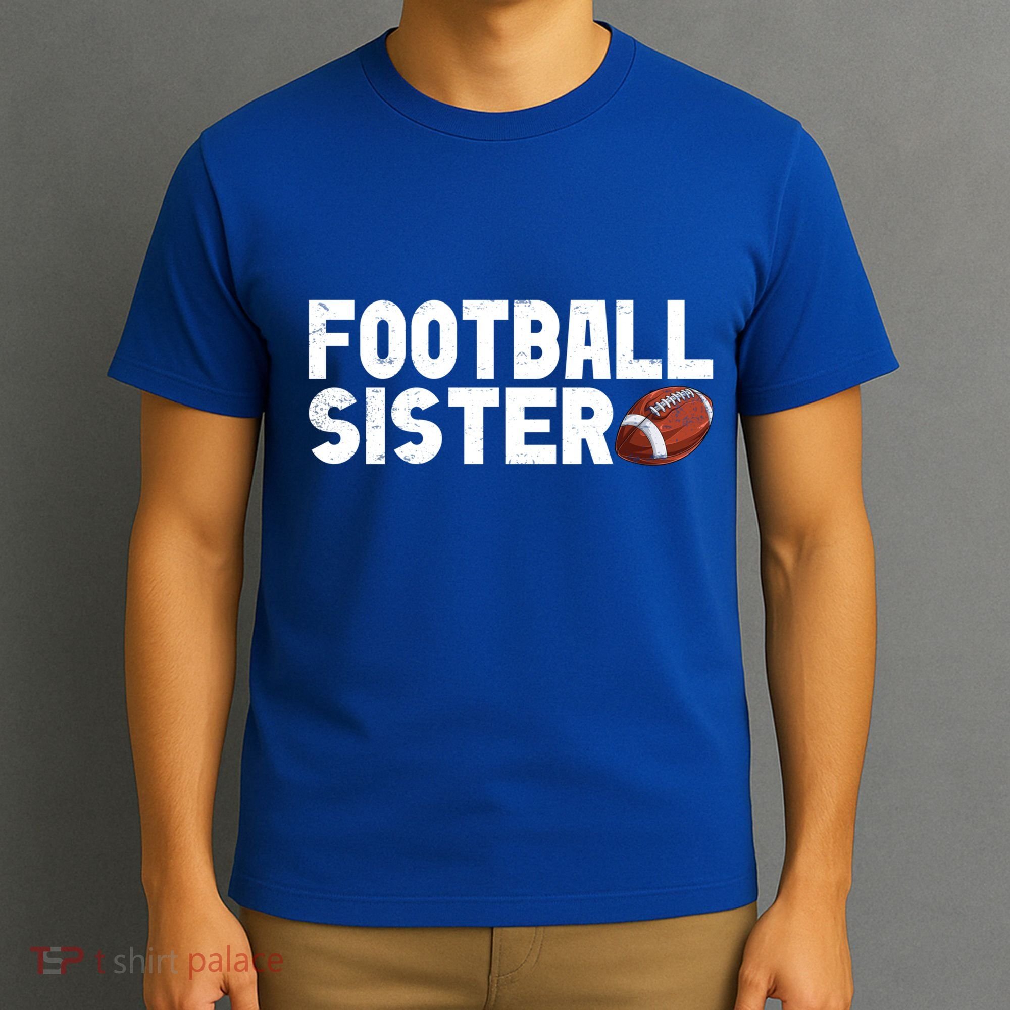 Retro American Football Sis Family Matching Sister Gift T-Shirt