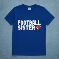 Retro American Football Sis Family Matching Sister Gift T-Shirt thumb 5