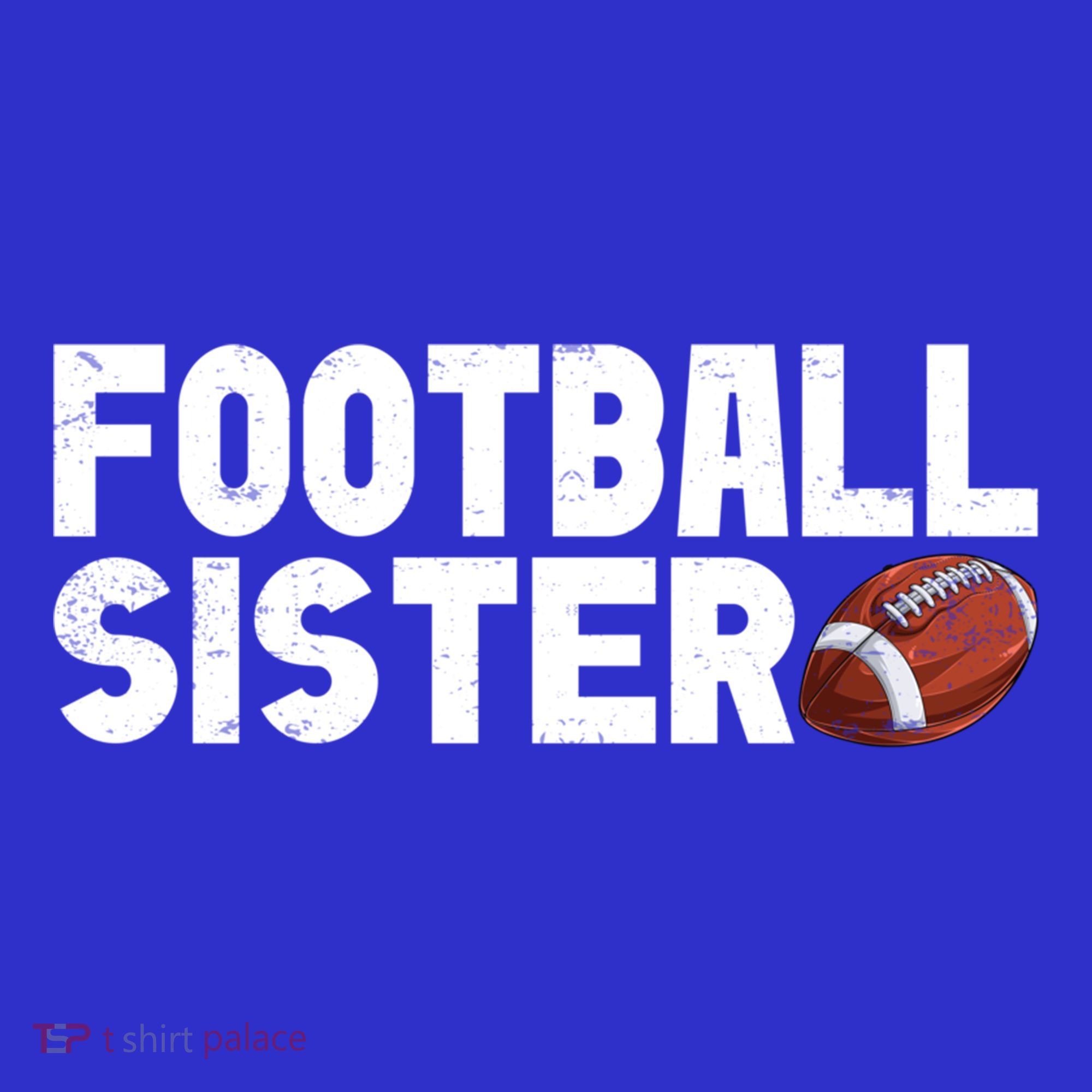 Retro American Football Sis Family Matching Sister Gift T-Shirt