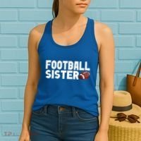 Retro American Football Sis Family Matching Sister Gift Women's Tank Top thumb 2