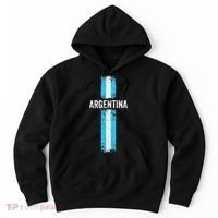 retro Argentina flag Soccer Jersey Argentina Fan Hoodie thumb 0