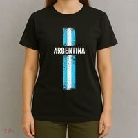 retro Argentina flag Soccer Jersey Argentina Fan T-Shirt thumb 4