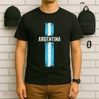retro Argentina flag Soccer Jersey Argentina Fan T-Shirt thumb 6
