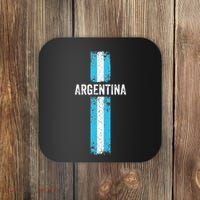 retro Argentina flag Soccer Jersey Argentina Fan Coaster thumb 0