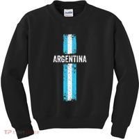 retro Argentina flag Soccer Jersey Argentina Fan Kids Sweatshirt thumb 0