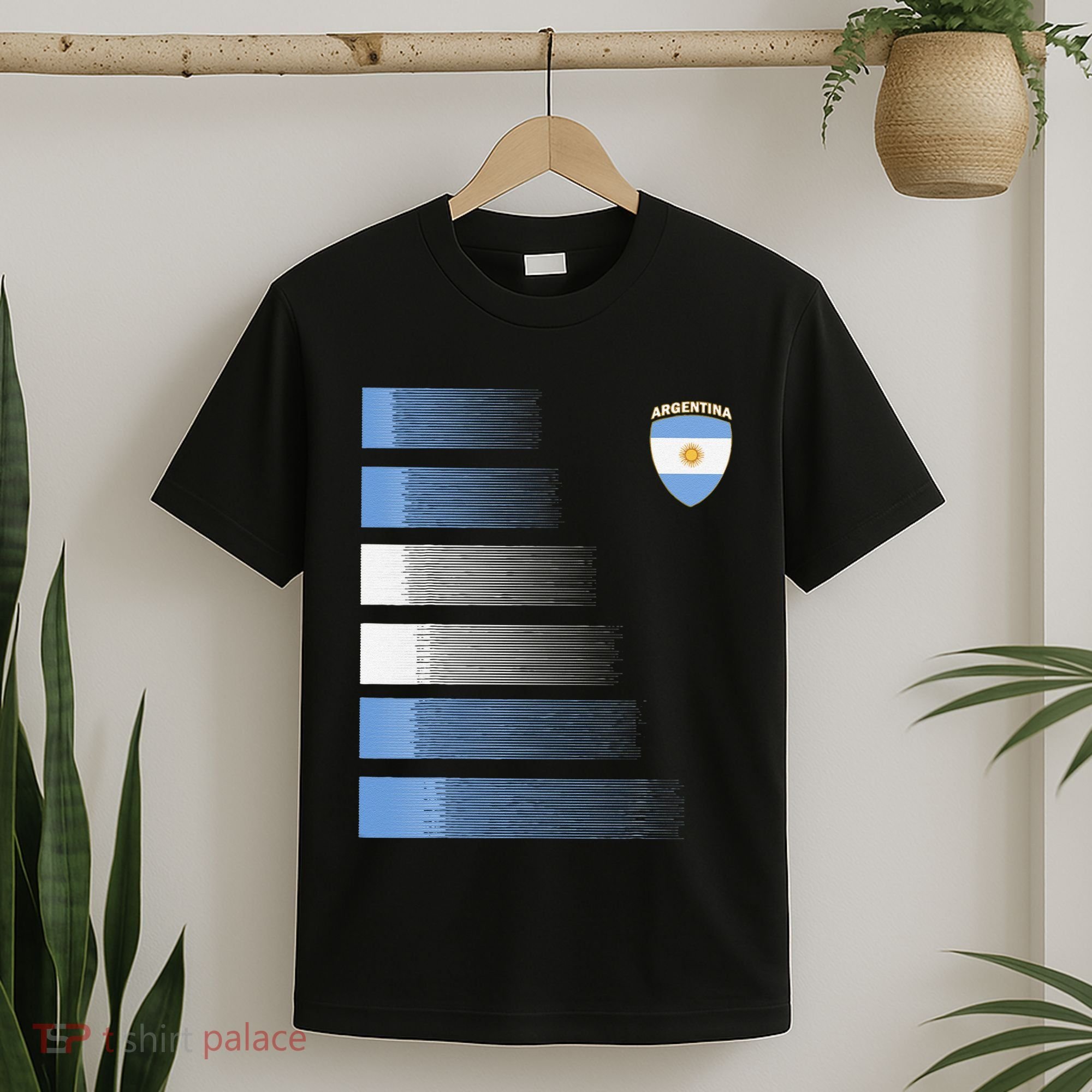 retro Argentina flag Soccer Jersey Argentina Fan T-Shirt