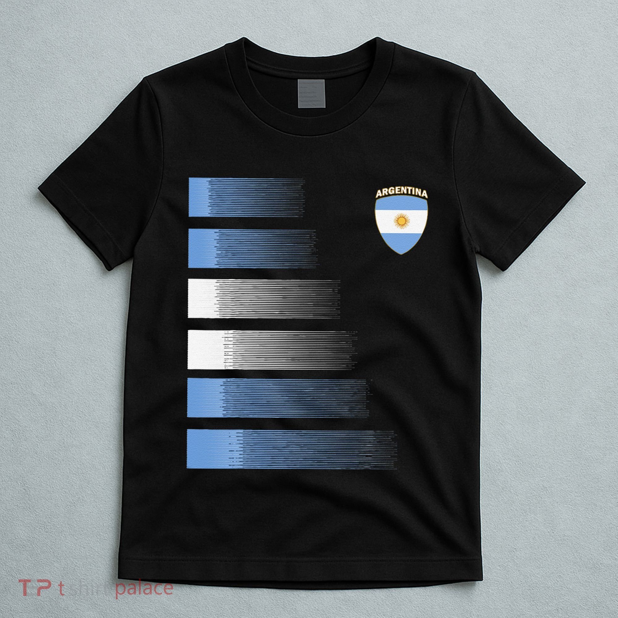 retro Argentina flag Soccer Jersey Argentina Fan T-Shirt