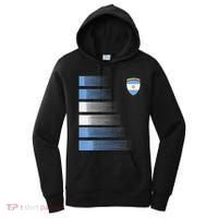 retro Argentina flag Soccer Jersey Argentina Fan Women's Hoodie thumb 0