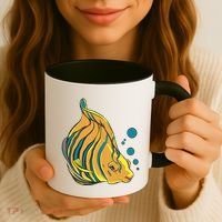 Royal Angel Fish Coffee Mug thumb 3
