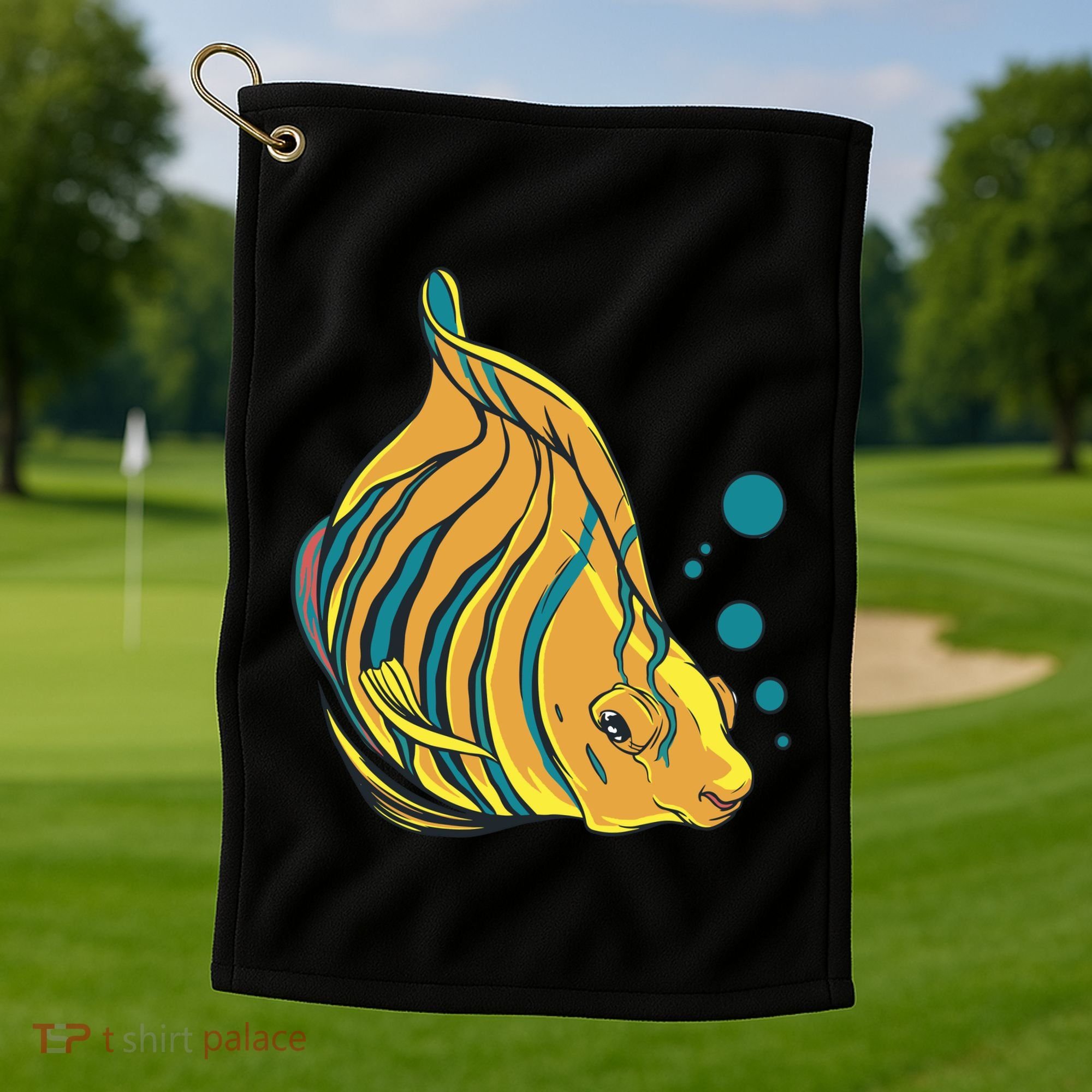 Royal Angel Fish Golf Towel