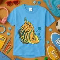 Royal Angel Fish Kids T-Shirt thumb 3