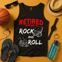 Retirement Art For Women Grandpa Retired Dad Retiring Tank Top thumb 4