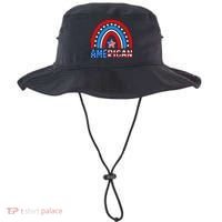 Rainbow American Flag Patriotic Happy 4th Of July Bucket Hat thumb 0