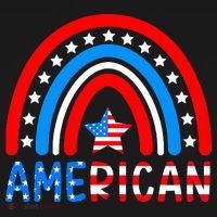 Rainbow American Flag Patriotic Happy 4th Of July Polo thumb 3