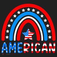Rainbow American Flag Patriotic Happy 4th Of July Hat thumb 2