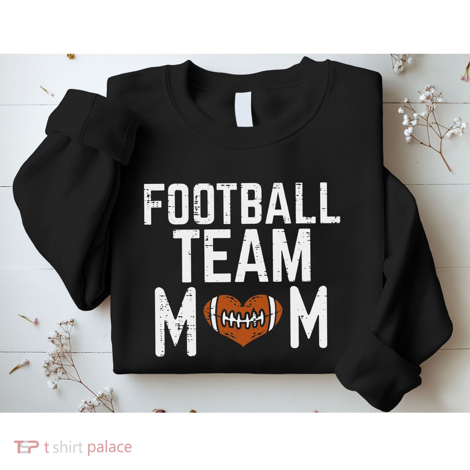 retro American Football Team Mom Family Matching Sweatshirt