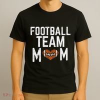 retro American Football Team Mom Family Matching T-Shirt thumb 3