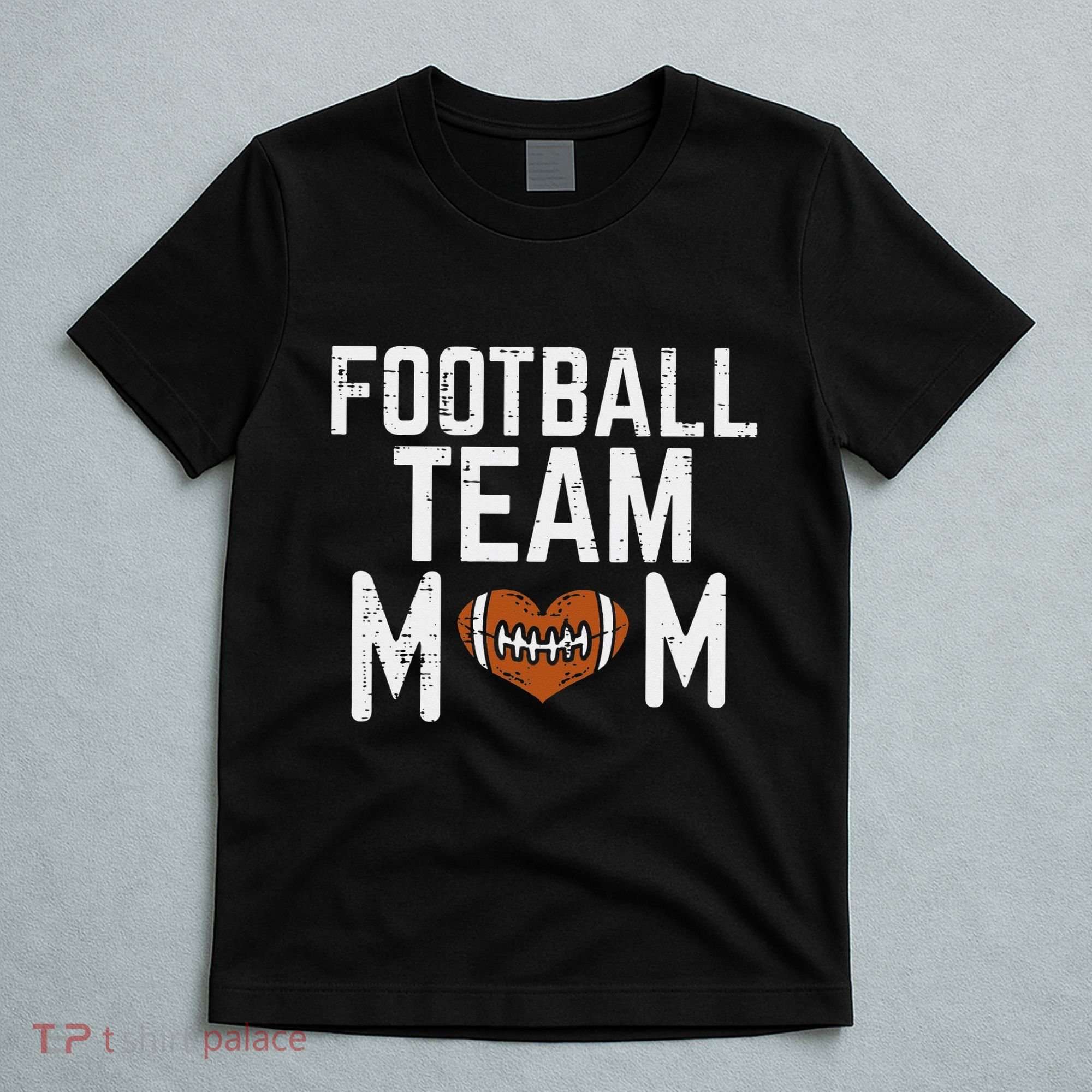 retro American Football Team Mom Family Matching T-Shirt