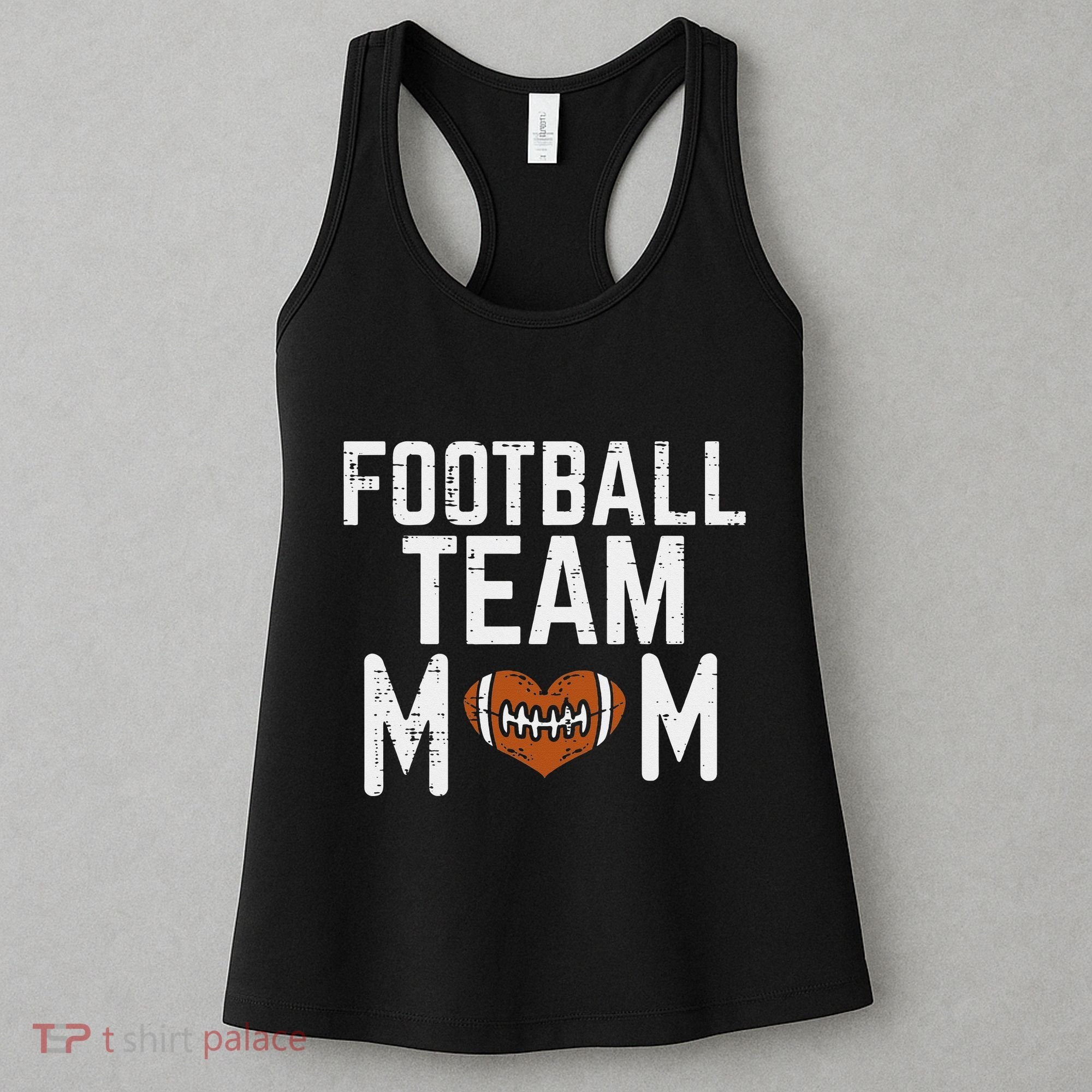 retro American Football Team Mom Family Matching Women's Tank Top